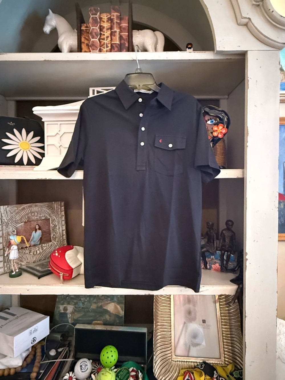 Criquet Men’s 100% Pima Cotton Solid Black Polo Shirt SZ S NWT Small - Picture 6 of 6